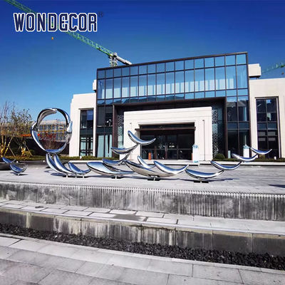 WONDERS Custom Stainless Steel Fish Sculpture Mirror Finish Color