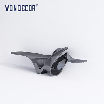 Custom Shape Modern Stainless Steel Table 130cm For Interior Decoration