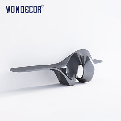 Custom Shape Modern Stainless Steel Table 130cm For Interior Decoration