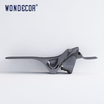 Custom Shape Modern Stainless Steel Table 130cm For Interior Decoration