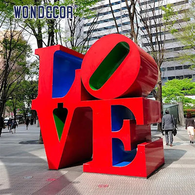 Customizable Forged Metal Sculpture Modern Stainless Steel Sculpture letter shape