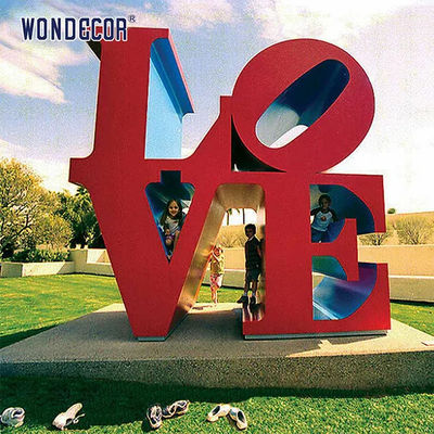 Customizable Forged Metal Sculpture Modern Stainless Steel Sculpture letter shape