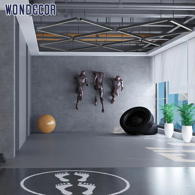 Running Man Metal Wall Art Sculpture 3D Bronze Wall Sculpture