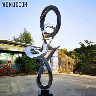 Forging Abstract Stainless Steel Sculpture Polishing Surface Treatment