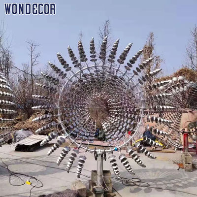 Large Forged Metal Sculpture 300cm Metal Kinetic Wind Sculpture