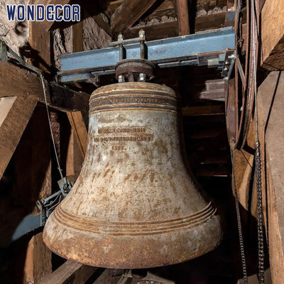 Religion Cast Bronze Bells Large Decorative Hanging Brass Bells