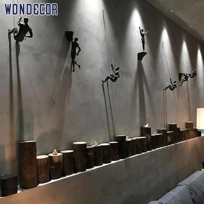 WONDERS Home decor Brass Wall Sculpture climb shape Dark Yellow