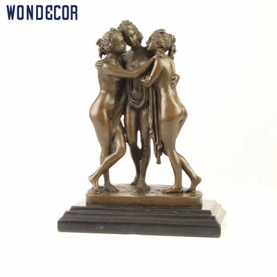 Nude Statue Woman Bronze Statues Sculpture Indoor Desktop Decoration