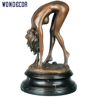 Nude Statue Woman Bronze Statues Sculpture Indoor Desktop Decoration