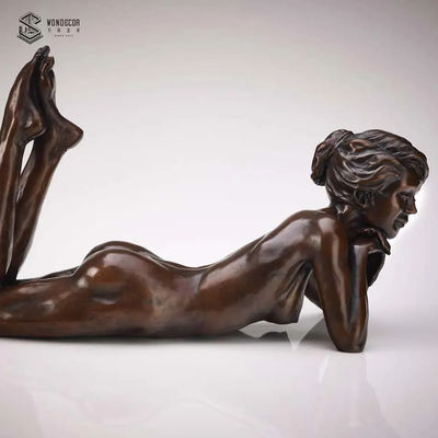Nude Woman Bronze Statues Sculpture  Metal Casting And Polishing Techniques