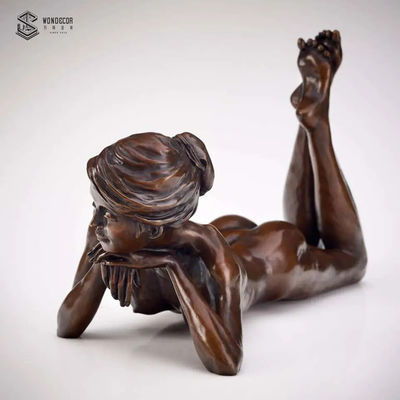 Nude Woman Bronze Statues Sculpture  Metal Casting And Polishing Techniques