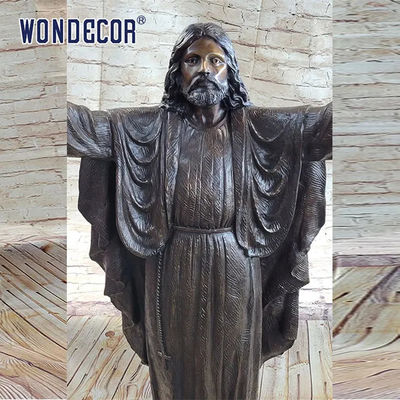 Church Religious Bronze Statues Sculpture 185cm Bronze Jesus Statue