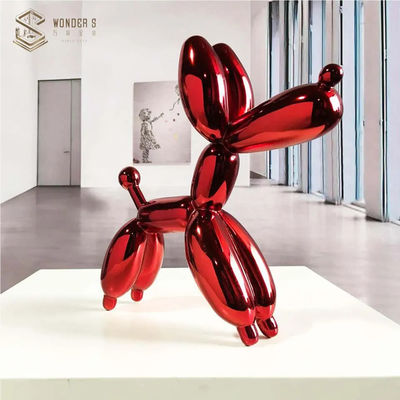 Garden Deco Forged Metal Sculpture 120cm Balloon Dog Sculpture