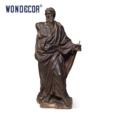 Custom Life Size Bronze Garden Statues with a Western Male Scholars