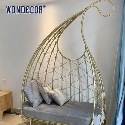 WONDERS Leaf Shaped Sofa And Lounge Chair Set  185cm Stainless Steel