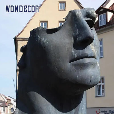 Customized Outdoor Garden Decoration Large Abstract Face Bronze Statue