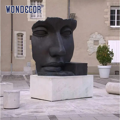 Customized Outdoor Garden Decoration Large Abstract Face Bronze Statue