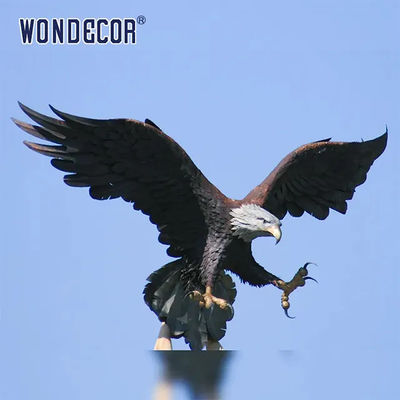 Customized Large Bronze Falcon Statue Sculpture Garden Decoration