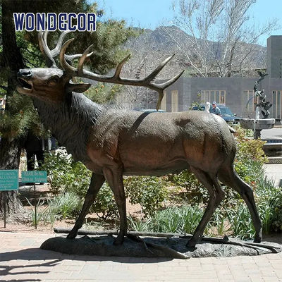 Wild Animal Custom Bronze Sculpture WONDERS Bronze Statue Patina