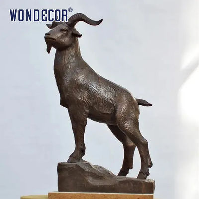 WONDERS 100cm Metal Goat Garden Sculpture Outdoor Home Decoration