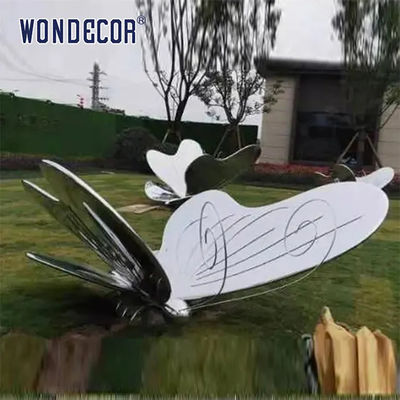 Custom Outdoor Forged Metal Sculpture Stainless Steel Metal Butterfly Sculpture