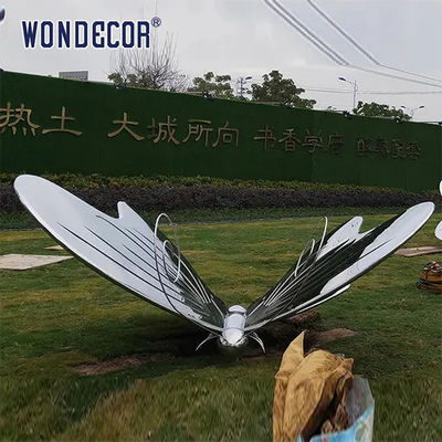 Custom Outdoor Forged Metal Sculpture Stainless Steel Metal Butterfly Sculpture