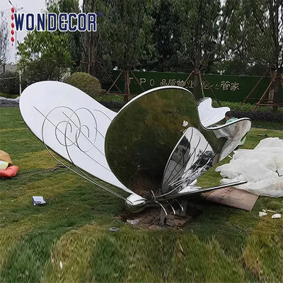 Custom Outdoor Forged Metal Sculpture Stainless Steel Metal Butterfly Sculpture