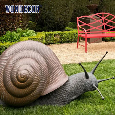 Large Garden Lawn Metal Animal Decoration Bronze Snail Sculpture