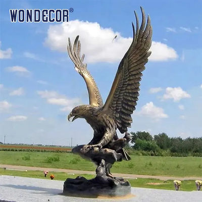 Large outdoor garden metal animal decoration bronze eagle statue