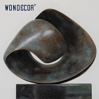 Depth Based Abstract Bronze Sculpture Outdoor Garden Metal Decoration