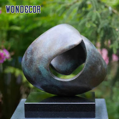 Depth Based Abstract Bronze Sculpture Outdoor Garden Metal Decoration