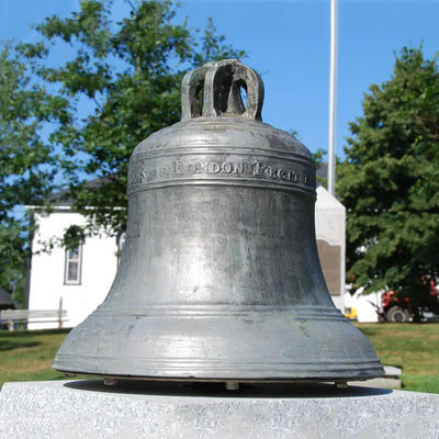 Brass Color Large Bronze Bell 3D+2D Design Metal Casting And Polishing