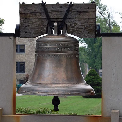 WONDERS Cast Bronze Bells Brown Color For Outdoor Garden Decoration