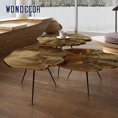 Champagne Gold 120cm Ring Coffee Table Art Table Furniture Stainless Steel For Hotel Lobby