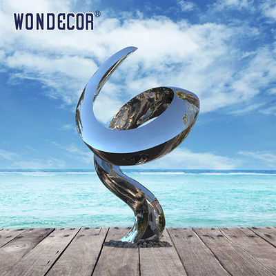 Stereoscopic Customizable Forged Metal Sculpture Spiral Upward