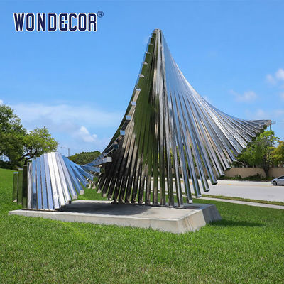 3d Stainless Steel Sculpture Artists Lottery Gradual Spiral Square Tube Geometry