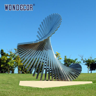3d Stainless Steel Sculpture Artists Lottery Gradual Spiral Square Tube Geometry