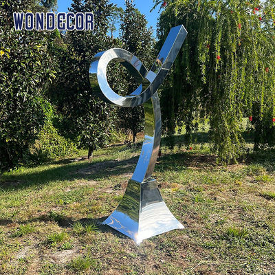 Smooth Forged Metal Sculpture Stainless Steel Twisted Spiral Column Geometry