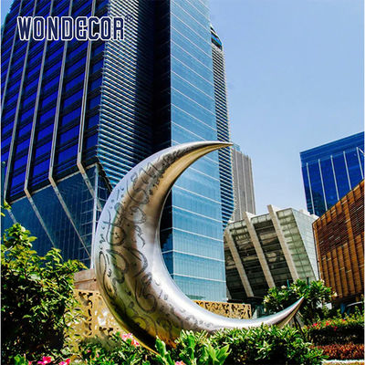 Moon Abstract Stainless Steel Sculpture 3d Design