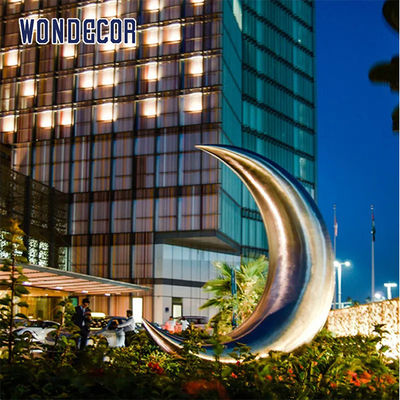 Moon Abstract Stainless Steel Sculpture 3d Design