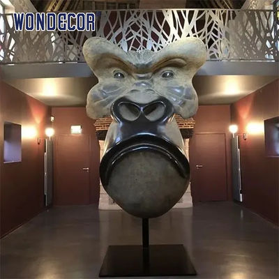 Orangutan Face Bronze Statues Sculpture Captivating