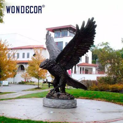 Winged Eagle Carving Bronze Statues Sculpture Artistic