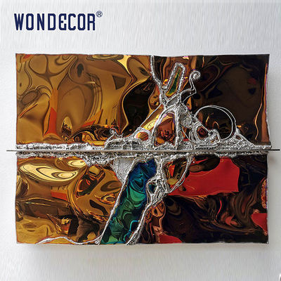 Abstract Metal Wall Art Sculpture Home Decoration Customized Stainless Steel