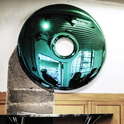 Mirror Metal Wall Art Sculpture Stainless Steel Circular Home Decoration