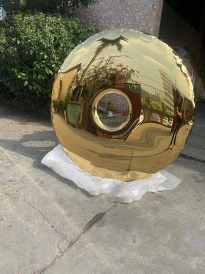 Mirror Metal Wall Art Sculpture Stainless Steel Circular Home Decoration