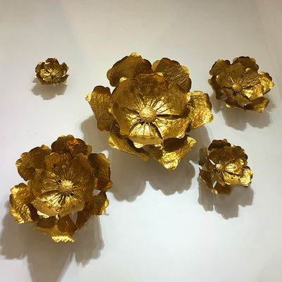 Large Indoor Flower Metal Wall Art Sculpture Weather Performance