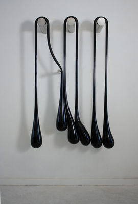 Garden Water Droplet Stainless Steel Modern Sculpture Wall Decoration