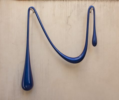 Garden Water Droplet Stainless Steel Modern Sculpture Wall Decoration