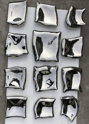 Geometric Block Abstract Stainless Steel Sculpture Wall Decoration 3D