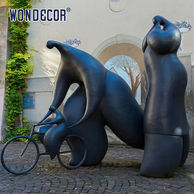 Customized 3D Casting Bronze Sculpture Metal Art Fat Female Family